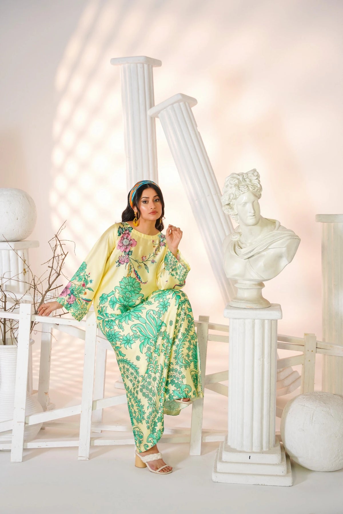 FC-D026 | 2-Piece Festive Silk Suit
