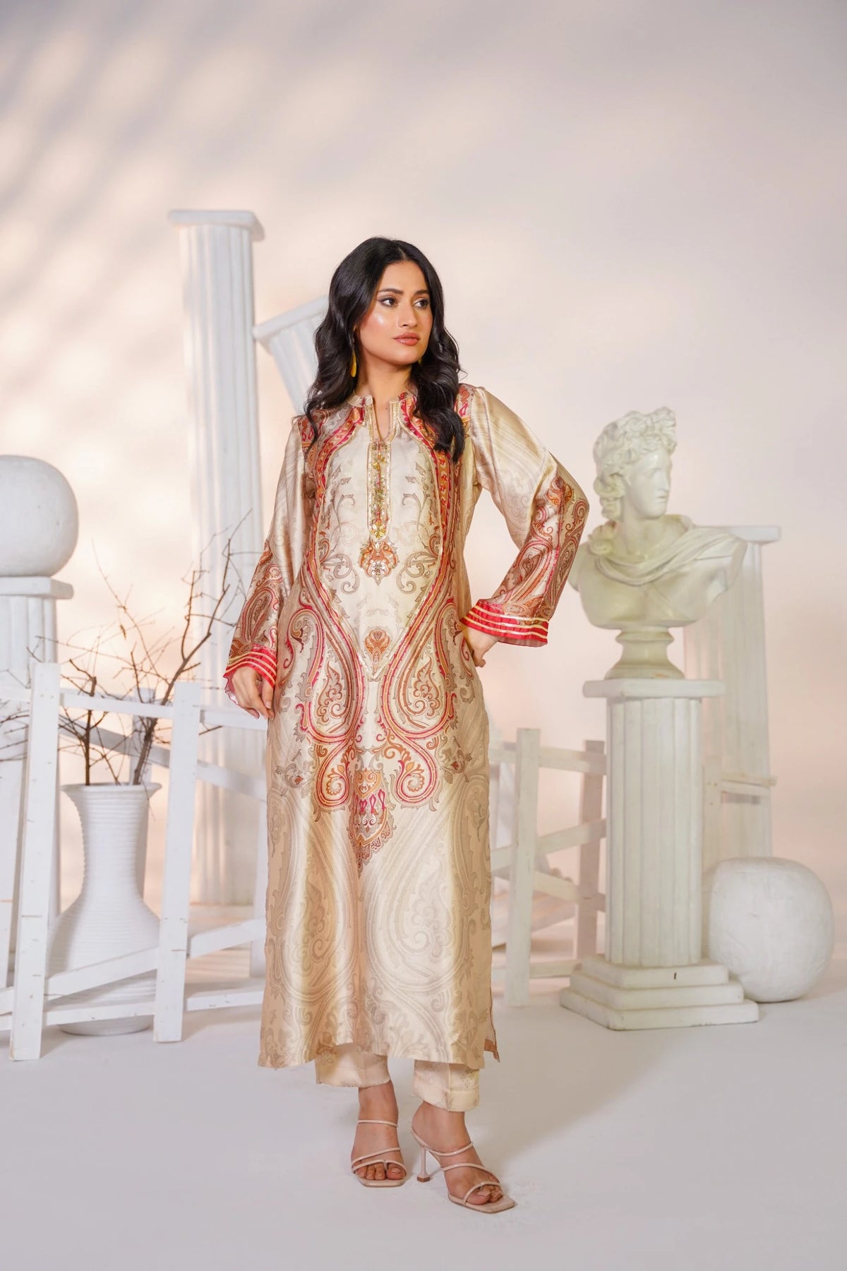 FC-D031 | 3-Piece Festive Silk Suit