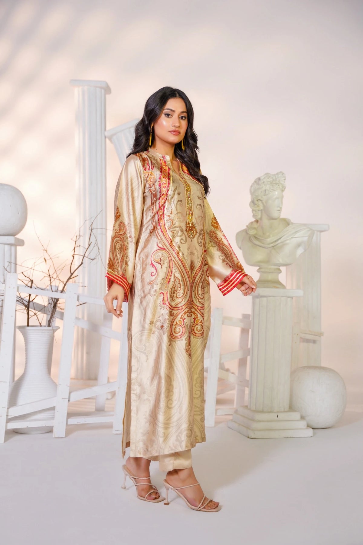 FC-D031 | 3-Piece Festive Silk Suit