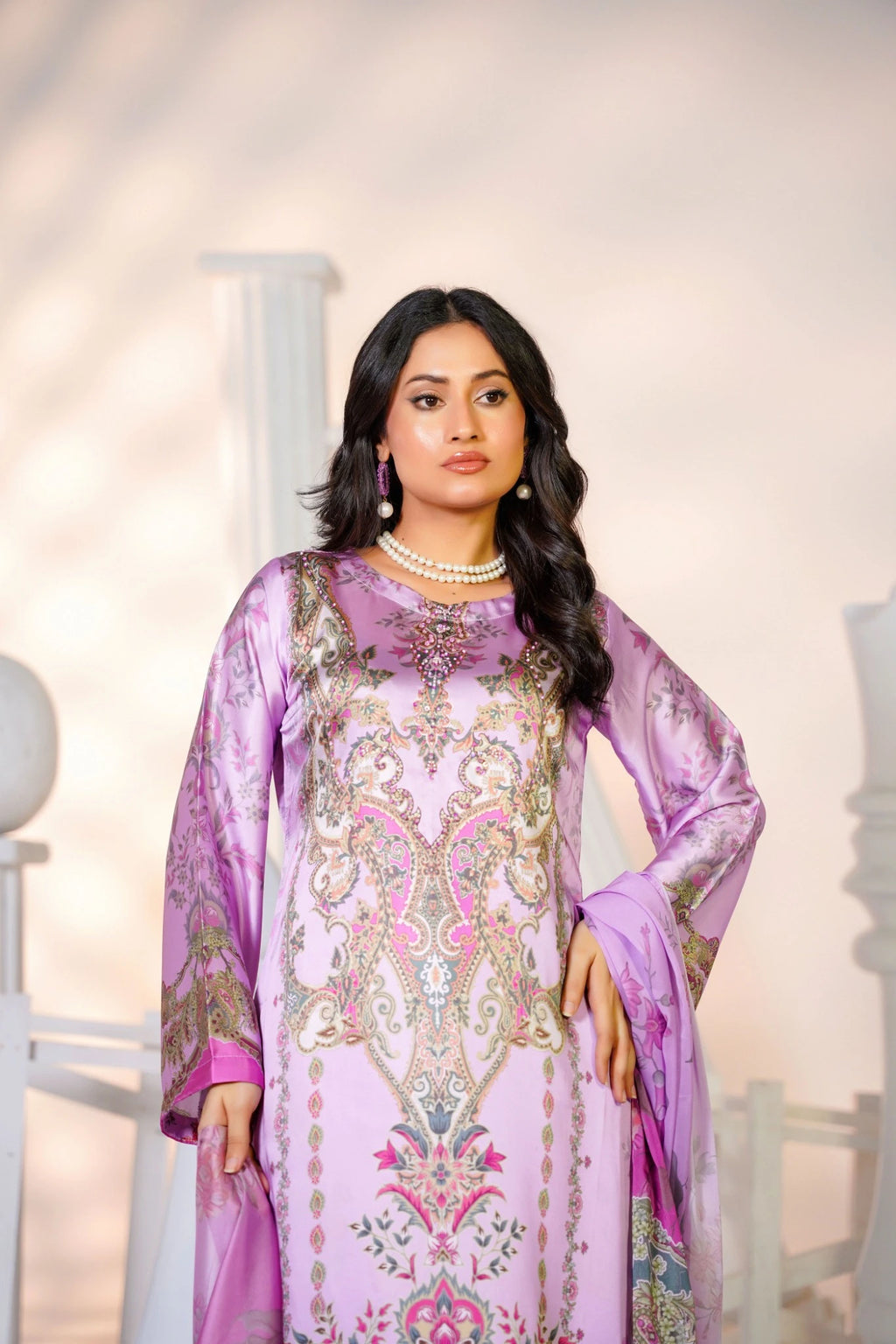 FC-D030 | 3-Piece Festive Silk Suit