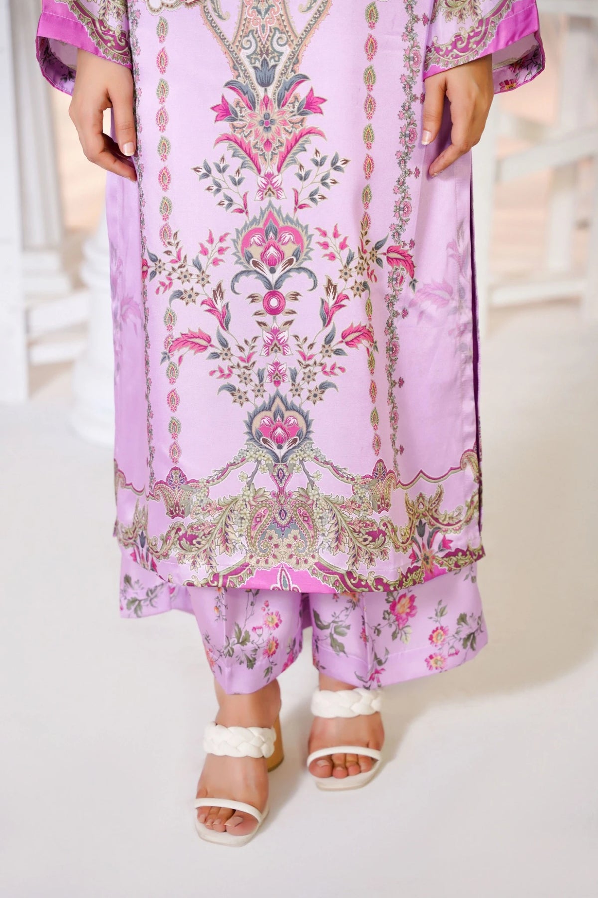 FC-D030 | 3-Piece Festive Silk Suit