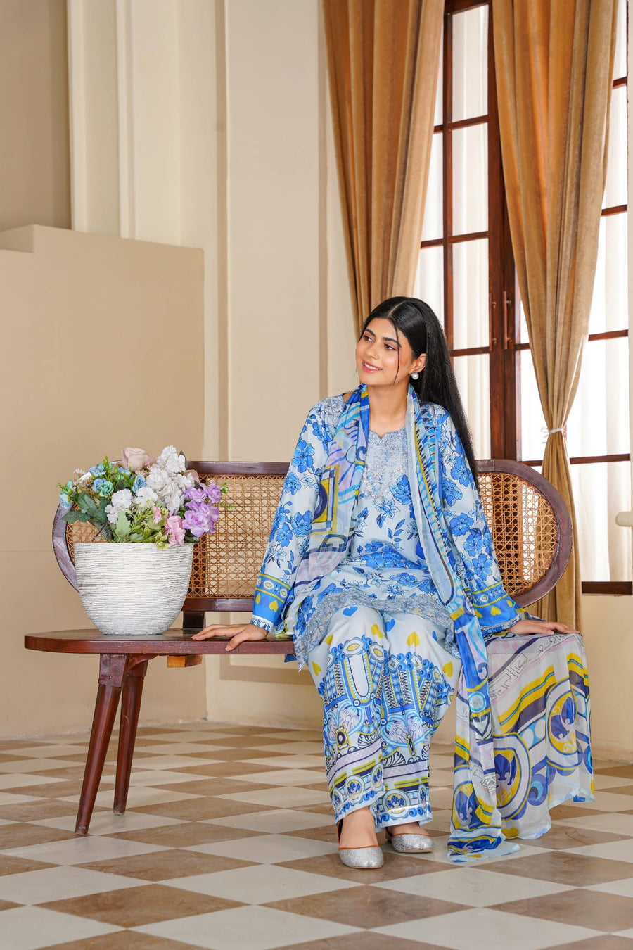 FC-D003 | Festive 3-Piece Lawn Suit