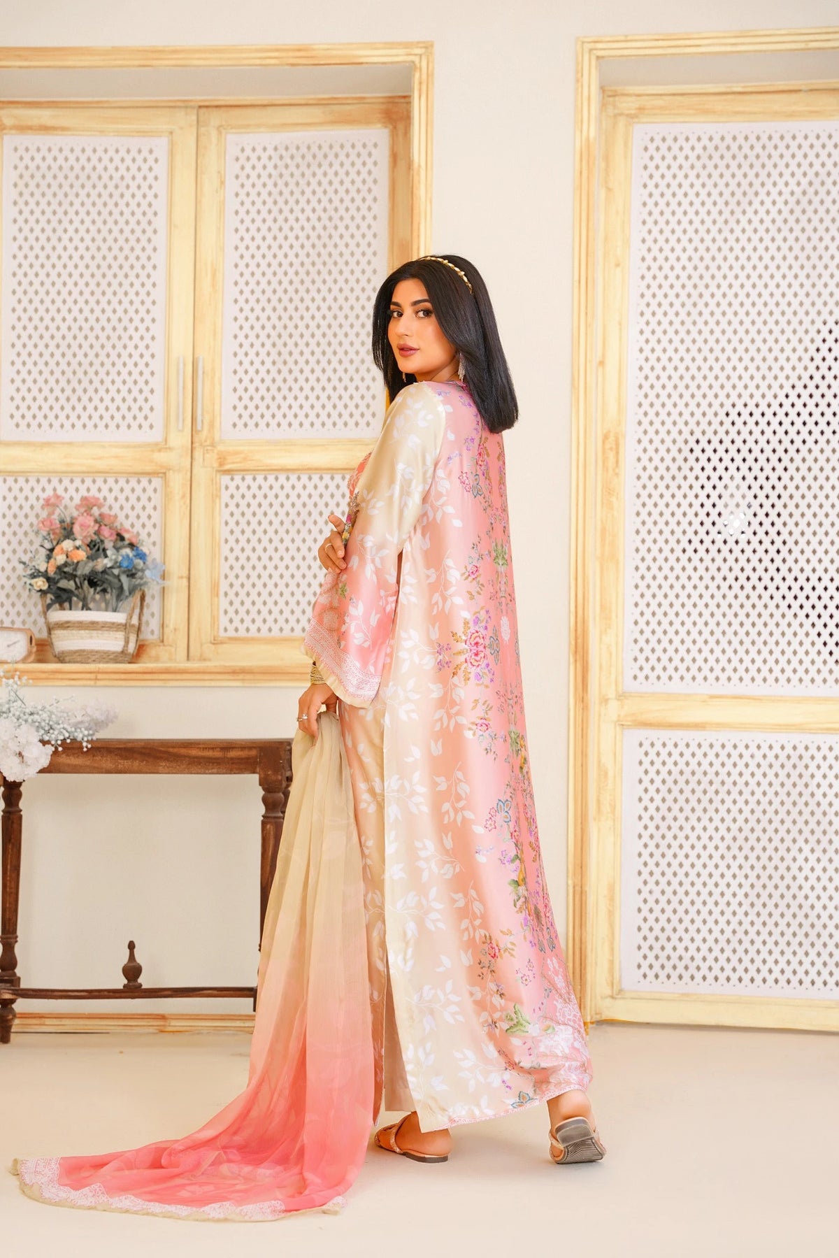SL-E001 | 3-Piece Festive Silk Suit