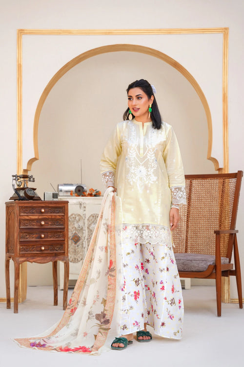 FC-D006 |  3-Piece Festive Lawn Suit