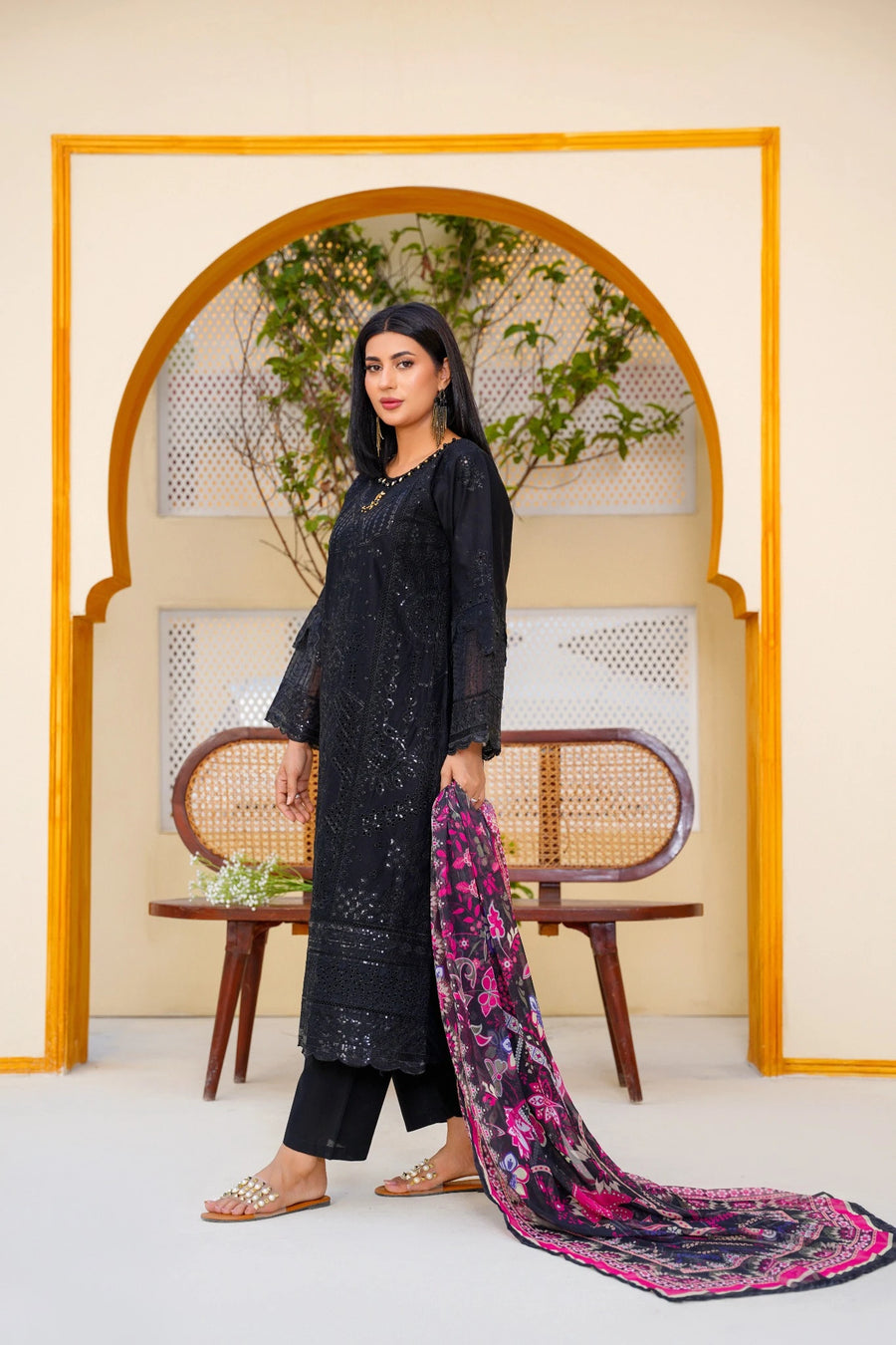 FC-D004 | Festive 3-Piece Lawn Suit