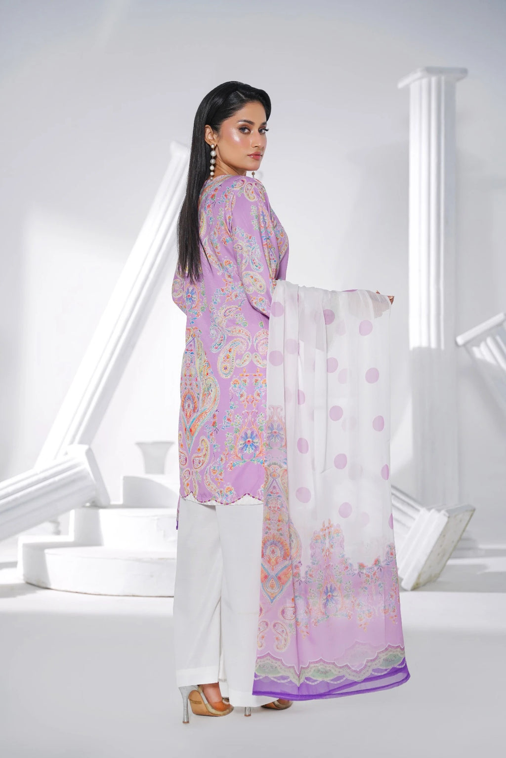 FC-D019 | 3-Piece Festive Silk Suit