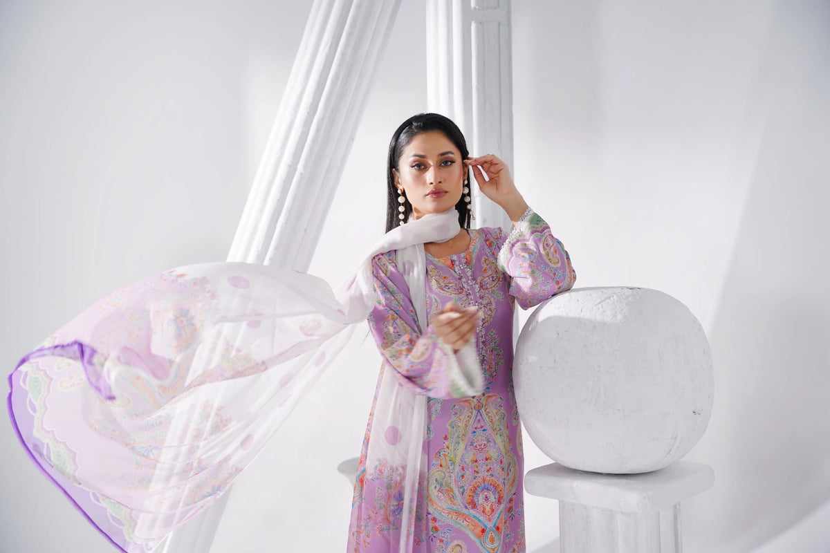 FC-D019 | 3-Piece Festive Silk Suit