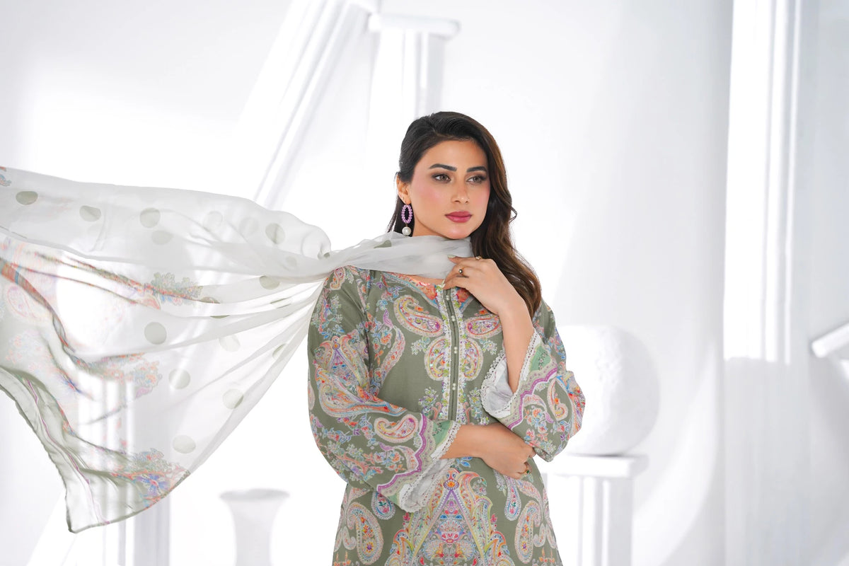 FC-D020 | 3-Piece Festive Silk Suit