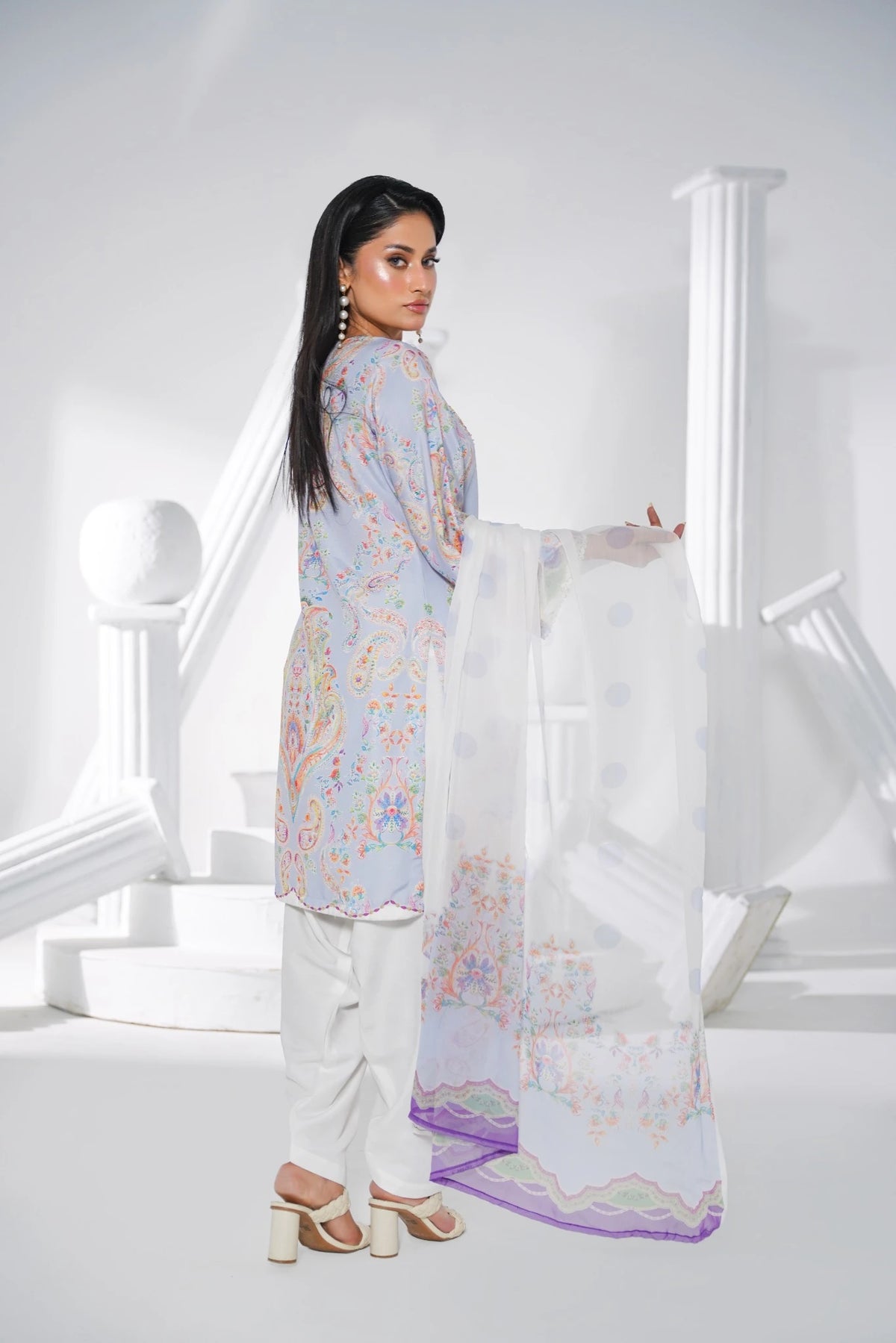 FC-D021 | 3-Piece Festive Silk Suit