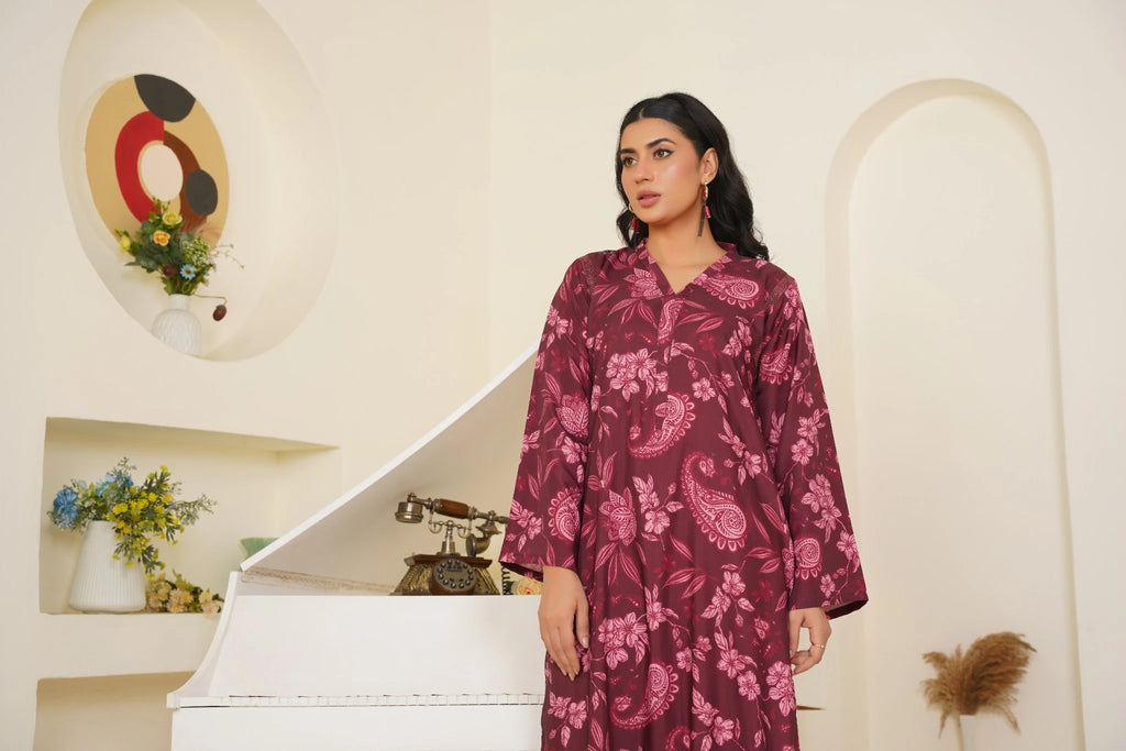 2-Piece Basic Print Suit -  SB-F001