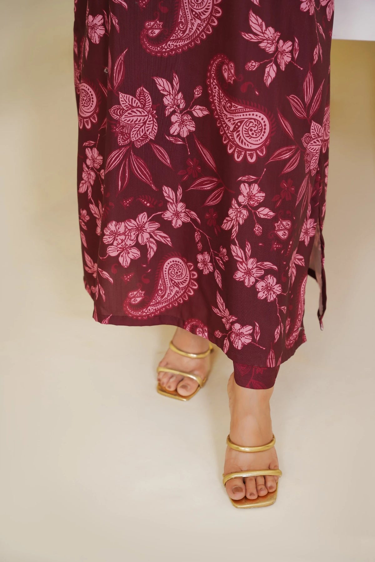2-Piece Basic Print Suit -  SB-F001