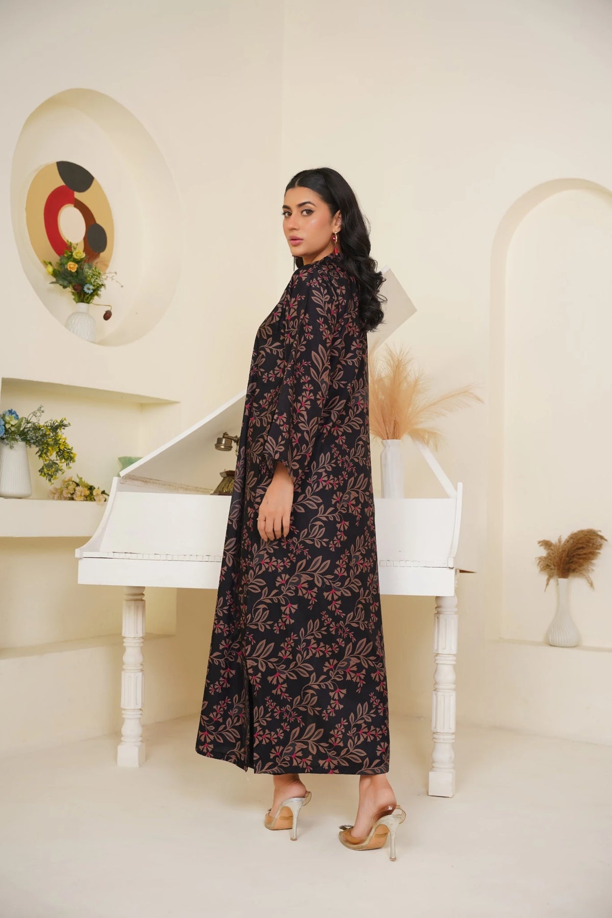 2-Piece Basic Print Suit -  SB-F003