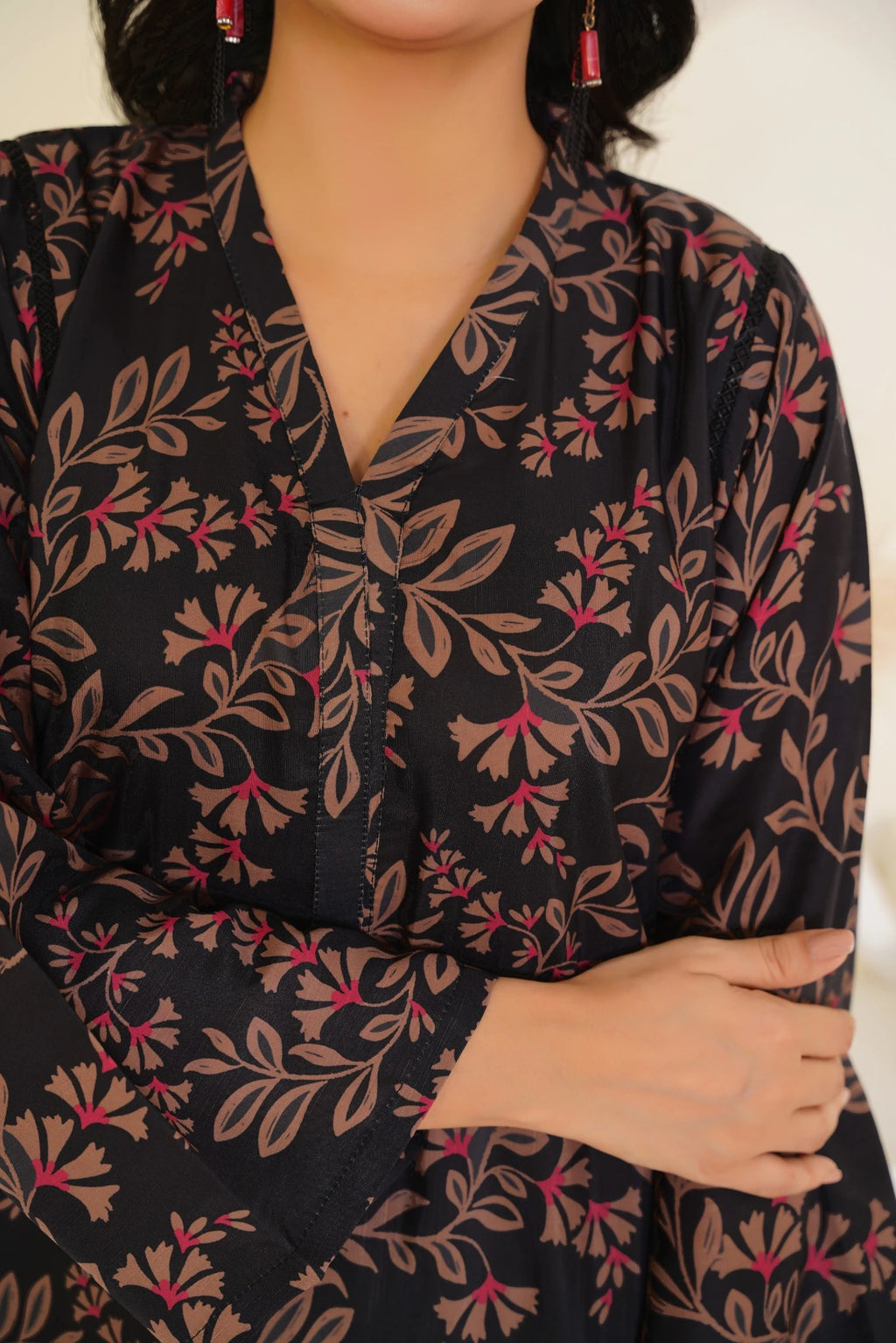 2-Piece Basic Print Suit -  SB-F003