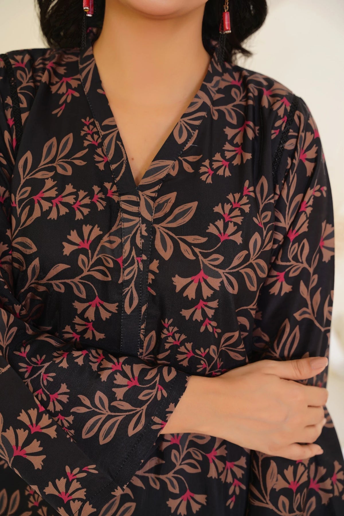 2-Piece Basic Print Suit -  SB-F003