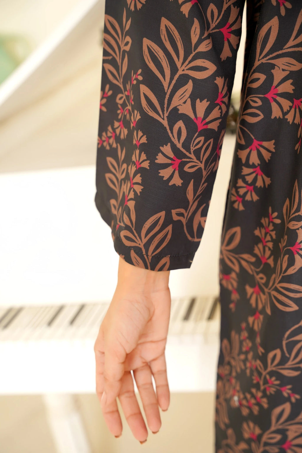 2-Piece Basic Print Suit -  SB-F003