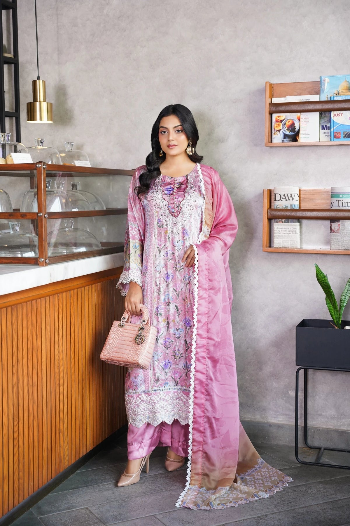 FC-D011 | 3-Piece Festive Silk Suit