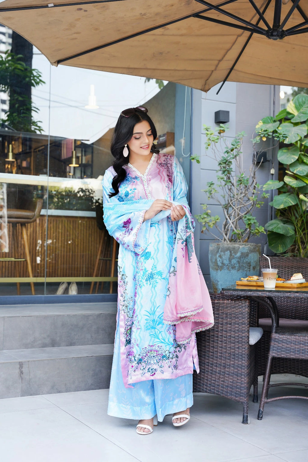 FC-D014 | 3-Piece Festive Silk Suit