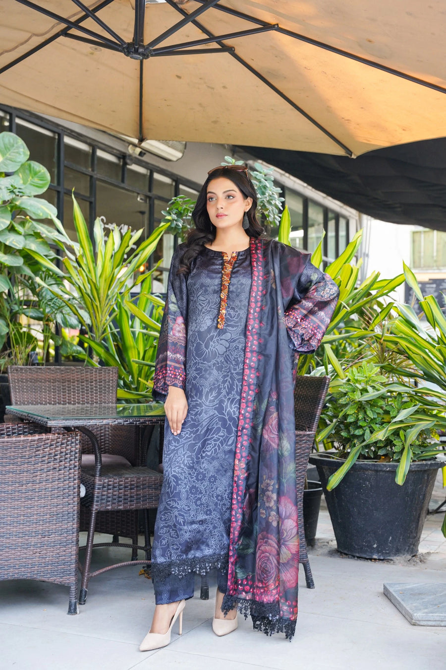 Festive 3-Piece Lawn Suit -  (FC-D017)