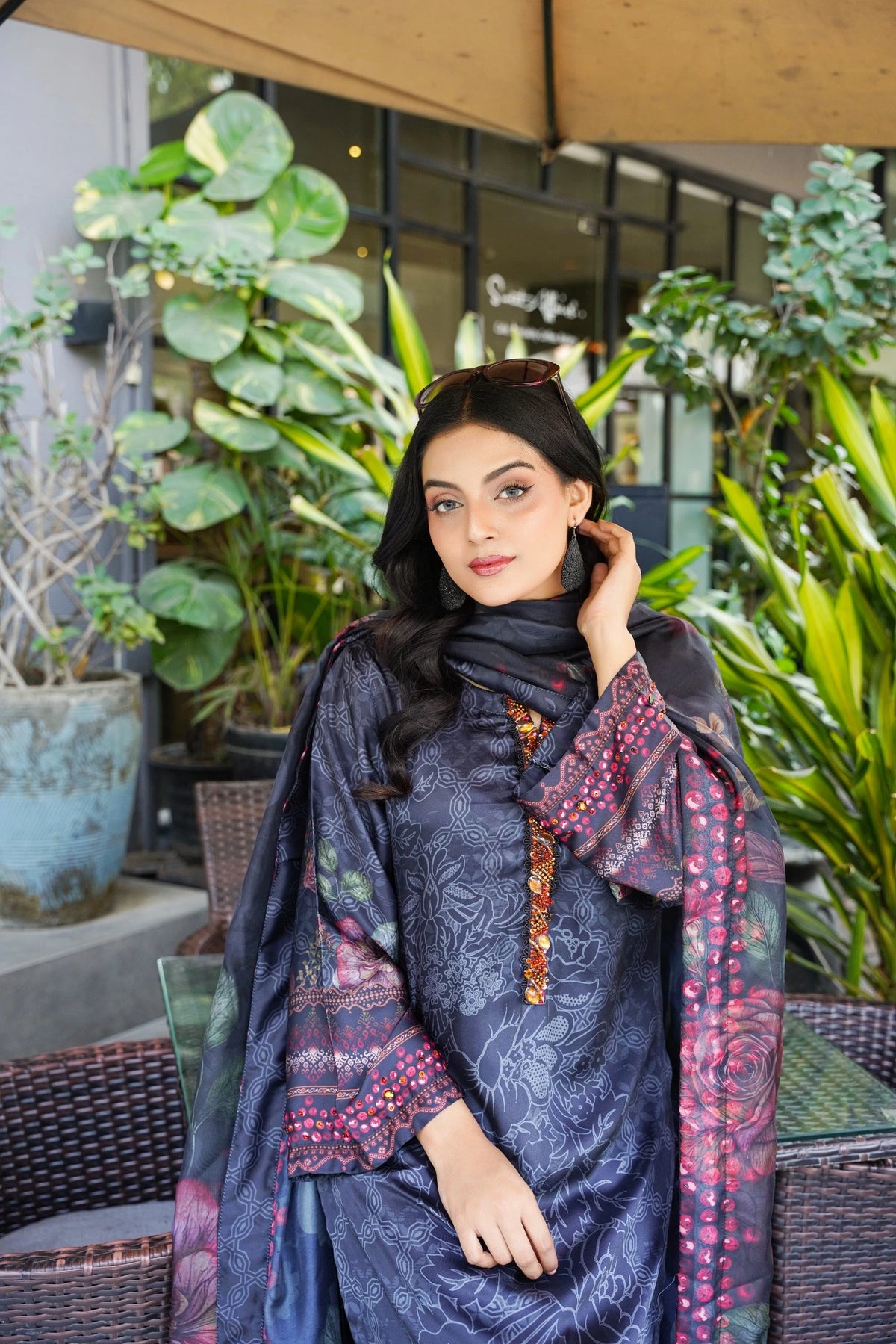 FC-D015 | 3-Piece Festive Silk Suit