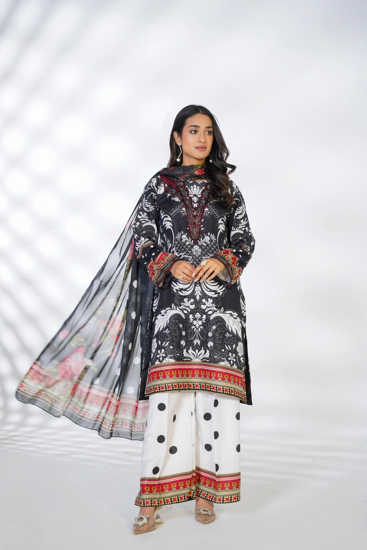 FC-D010 | 3-Piece Festive Silk Suit