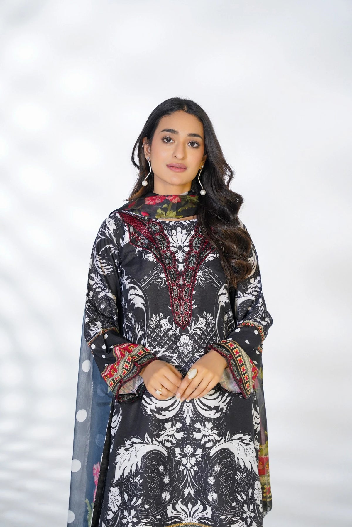 FC-D010 | 3-Piece Festive Silk Suit
