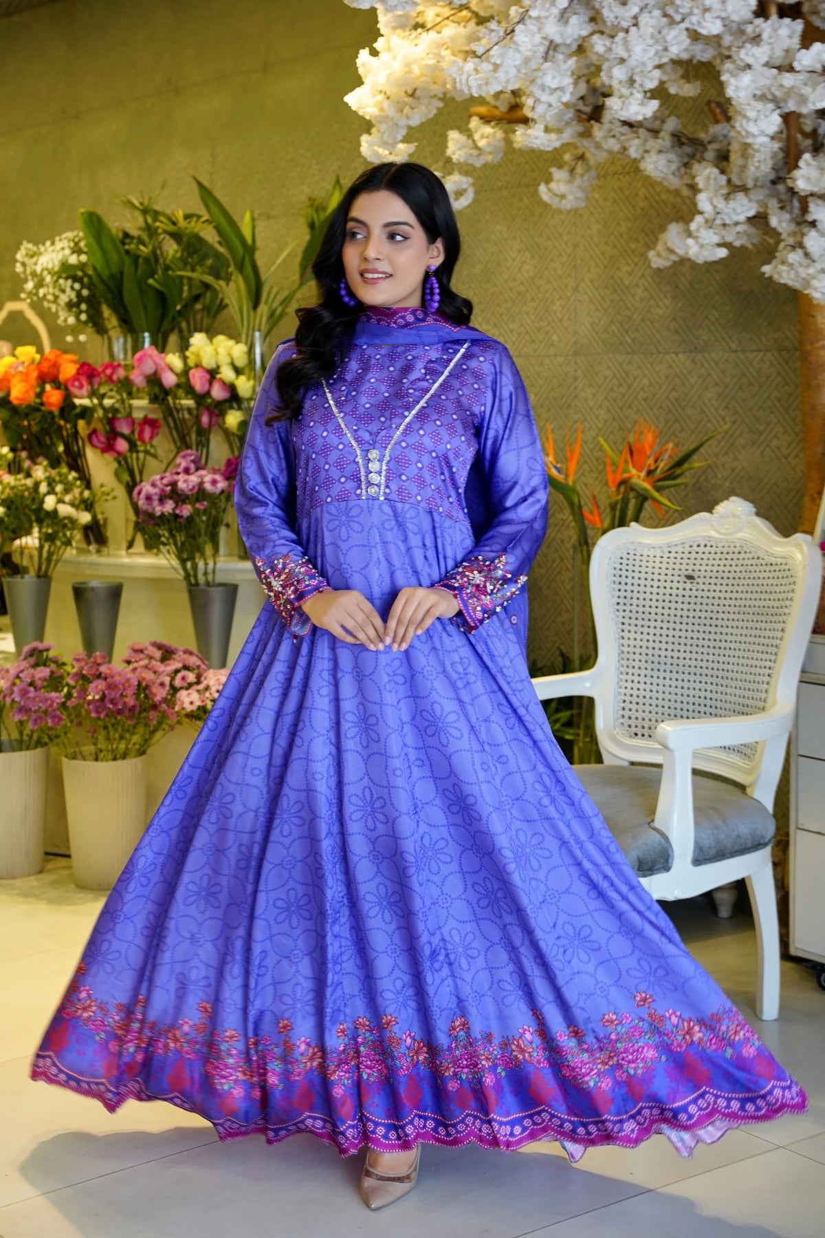 FC-D016 | 3-Piece Festive Silk Suit