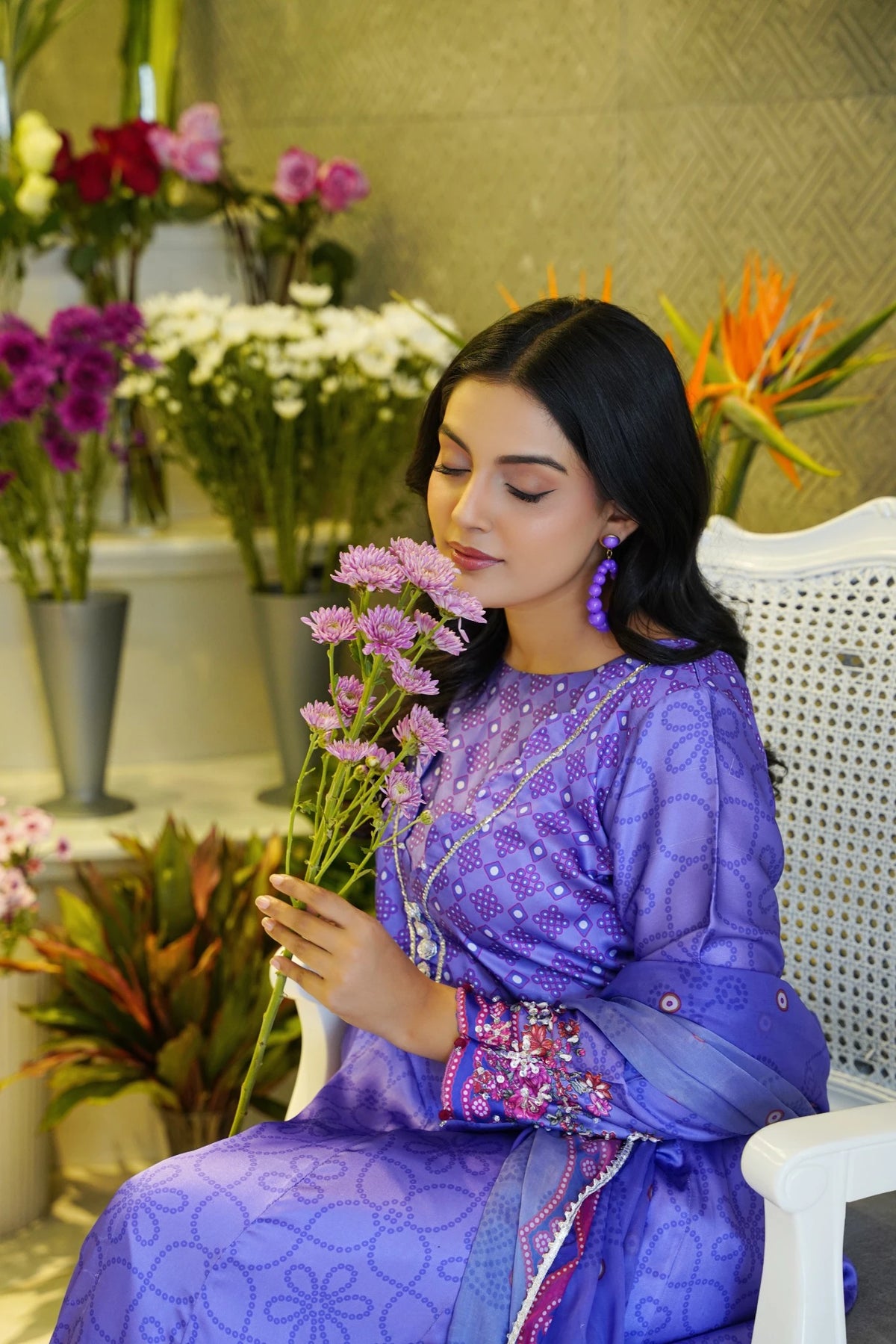 FC-D016 | 3-Piece Festive Silk Suit