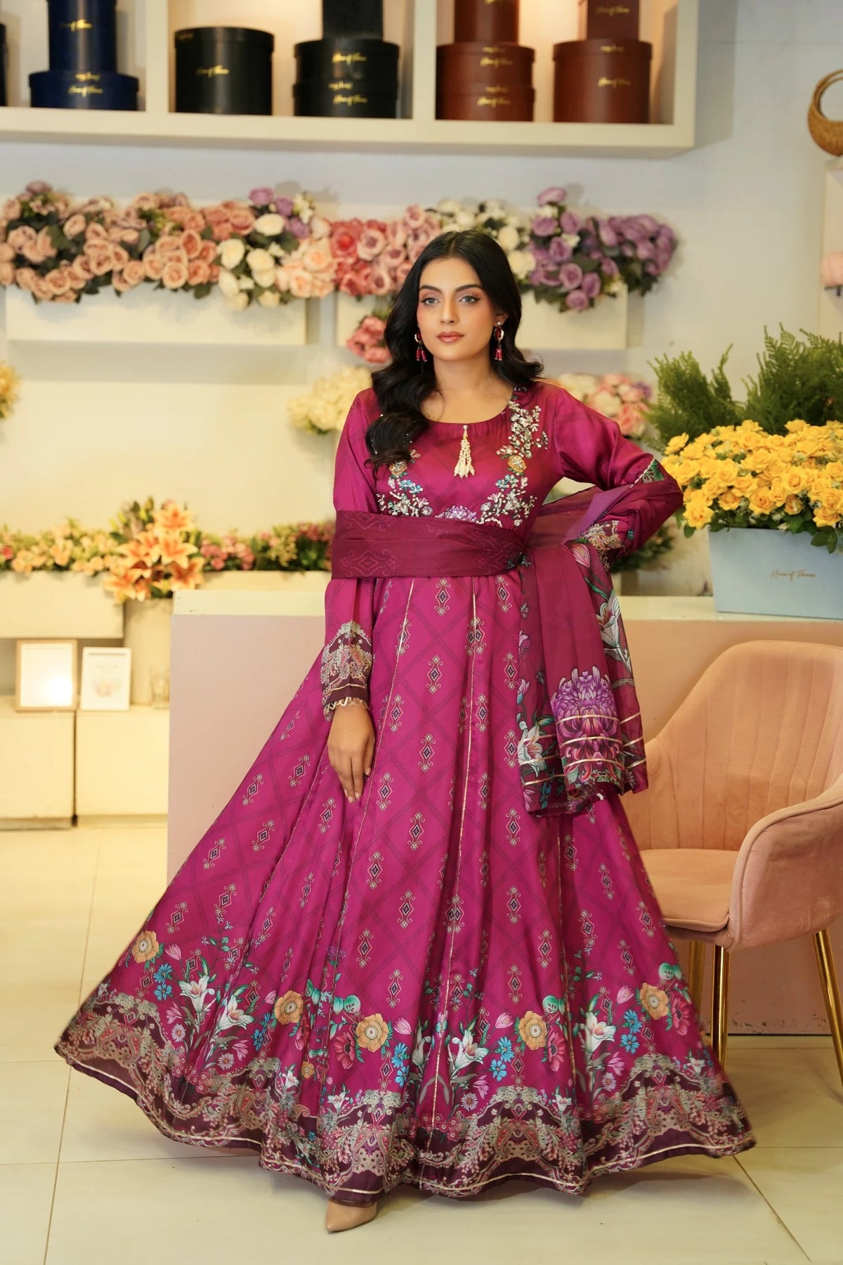 FC-D017 | 3-Piece Festive Silk Suit