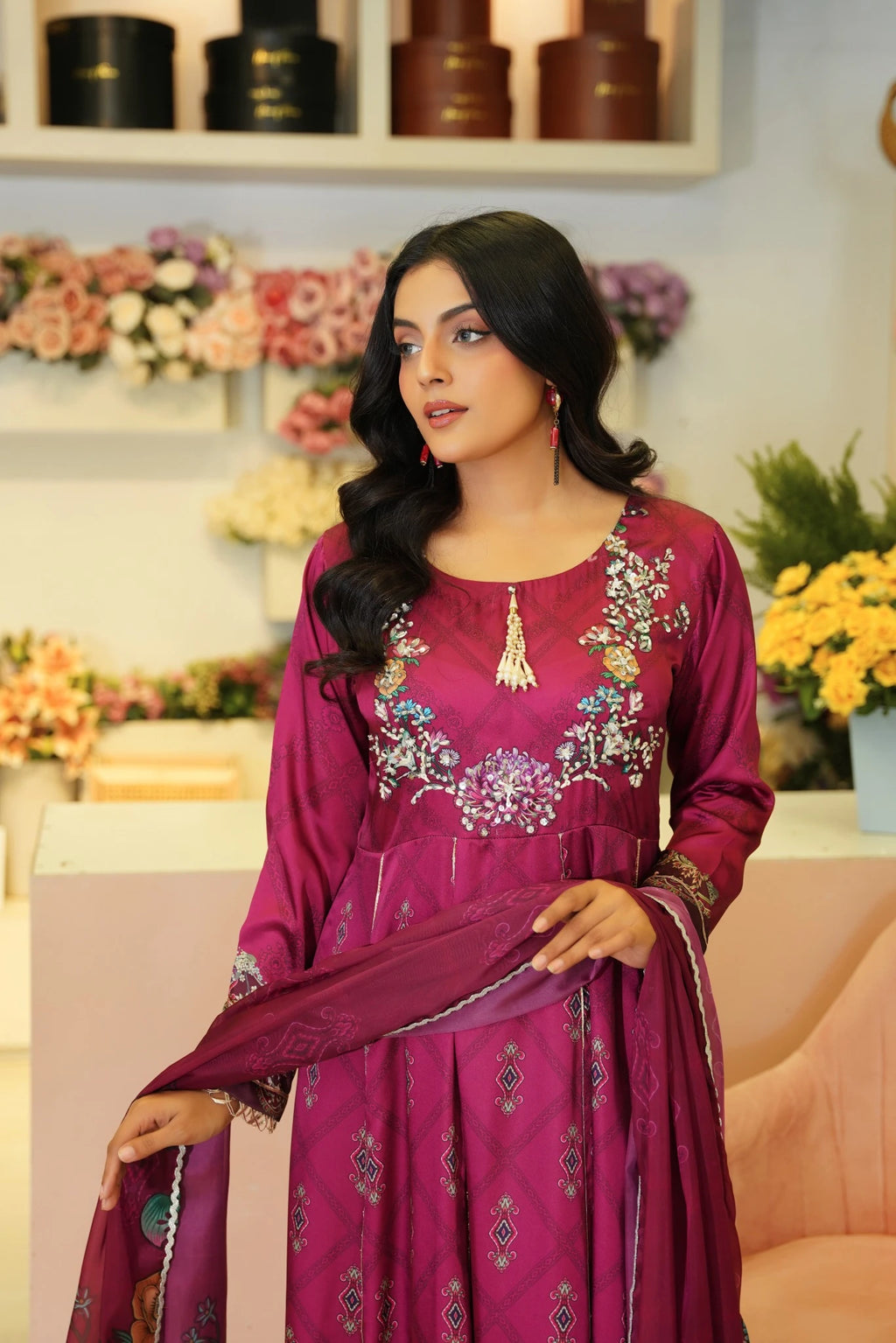 FC-D017 | 3-Piece Festive Silk Suit