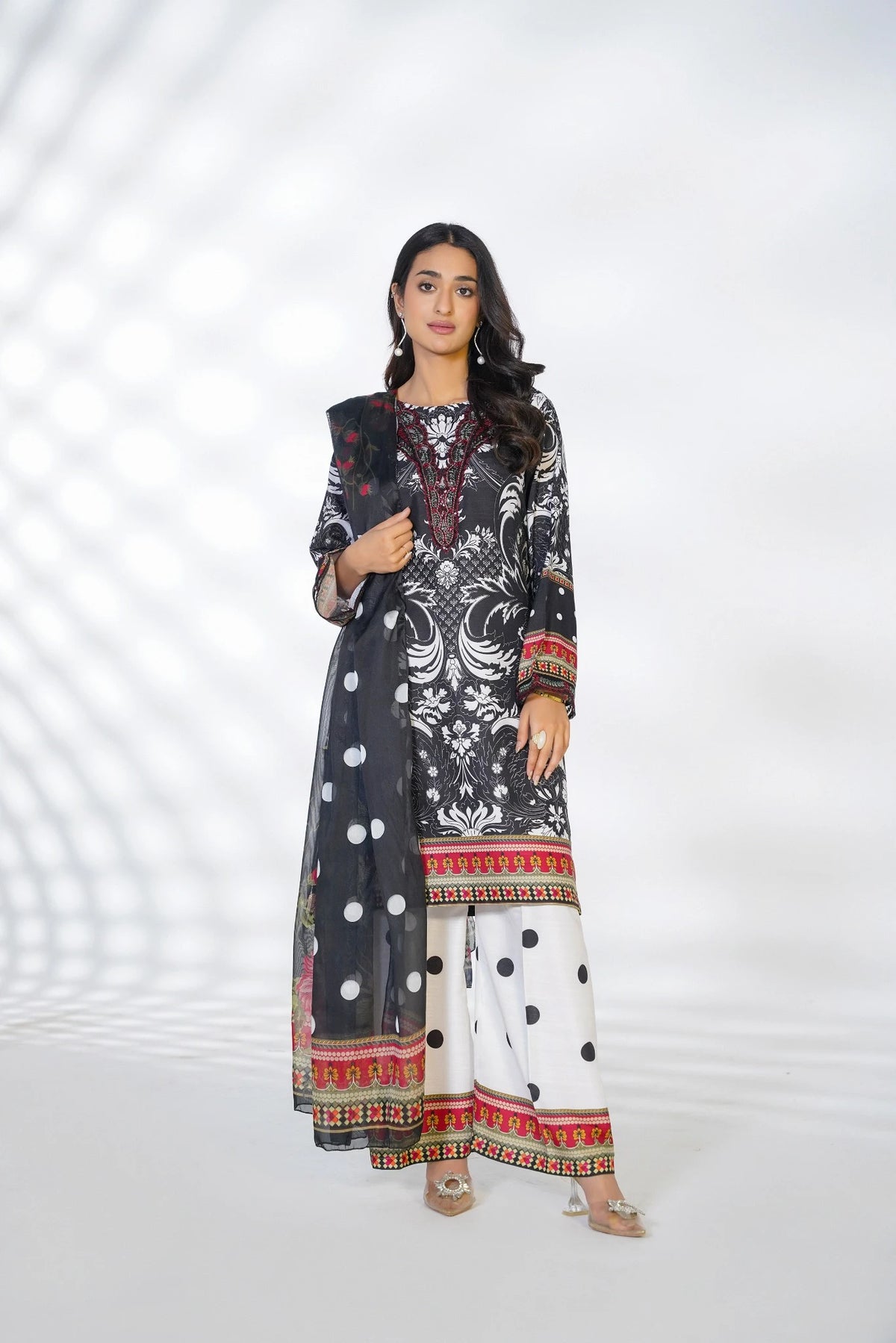 FC-D010 | 3-Piece Festive Silk Suit