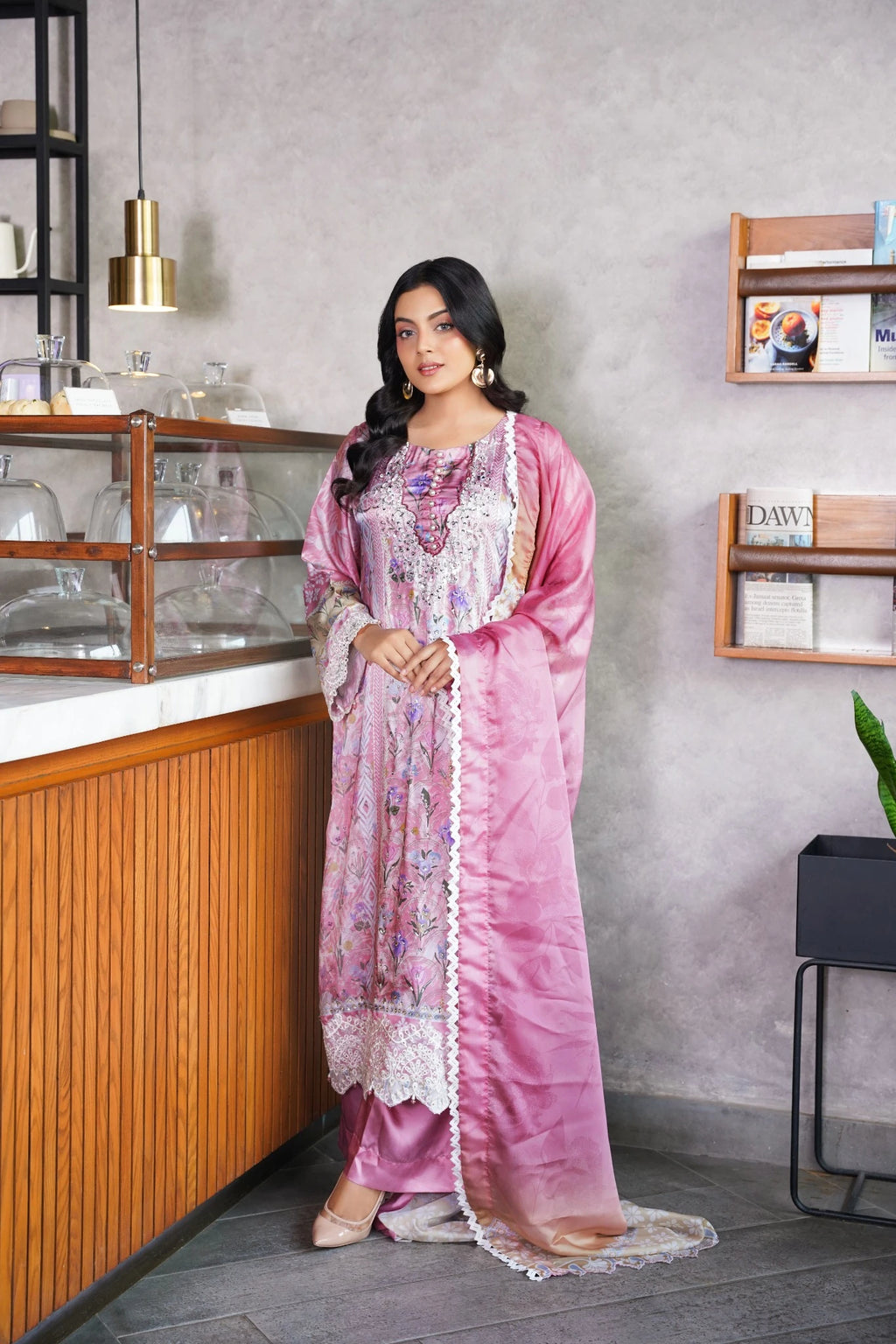 FC-D011 | 3-Piece Festive Silk Suit