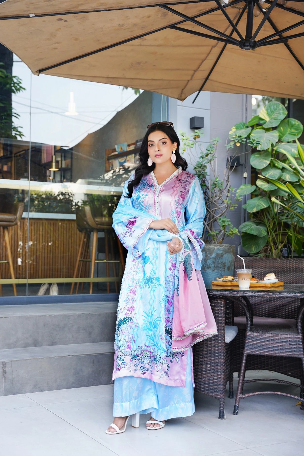 FC-D014 | 3-Piece Festive Silk Suit