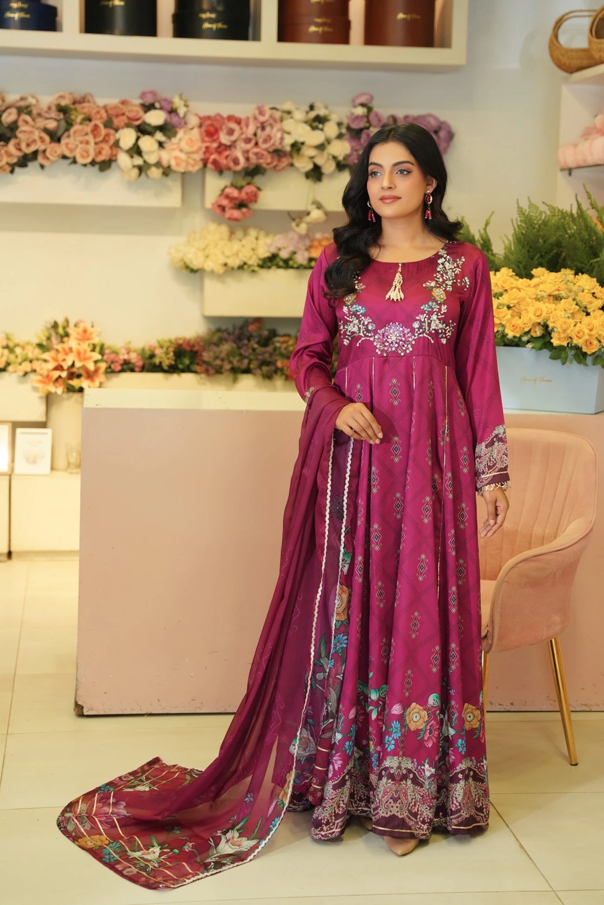 FC-D017 | 3-Piece Festive Silk Suit